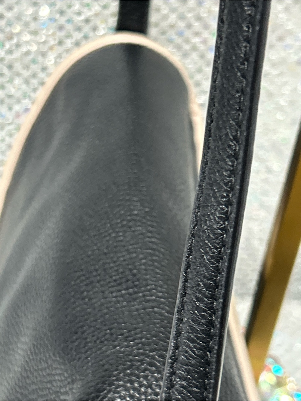 kate spade Black & Cream Pebbled Leather Crossbody Shoulder Bag Approx. 9.5x7x4 - Picture 6 of 16